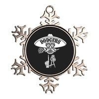 Funny Skull Dodgers Metallic Star Ornament