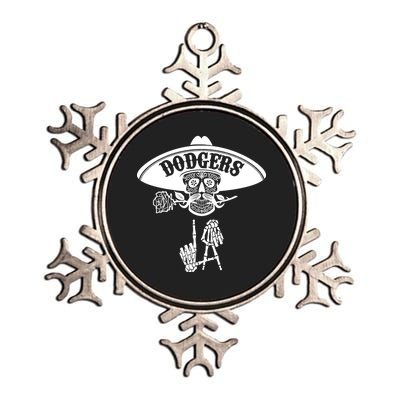 Funny Skull Dodgers Metallic Star Ornament