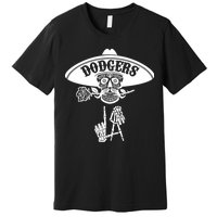 Funny Skull Dodgers Premium T-Shirt