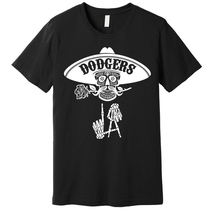 Funny Skull Dodgers Premium T-Shirt