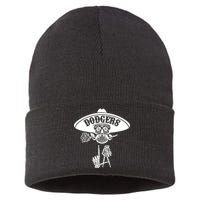 Funny Skull Dodgers Sustainable Knit Beanie