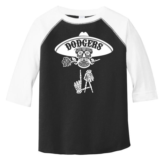 Funny Skull Dodgers Toddler Fine Jersey T-Shirt