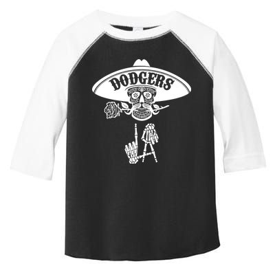 Funny Skull Dodgers Toddler Fine Jersey T-Shirt