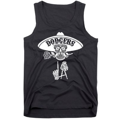 Funny Skull Dodgers Tank Top