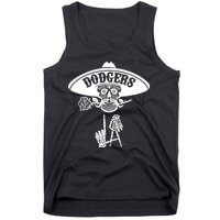 Funny Skull Dodgers Tank Top