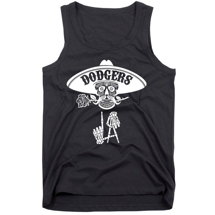 Funny Skull Dodgers Tank Top