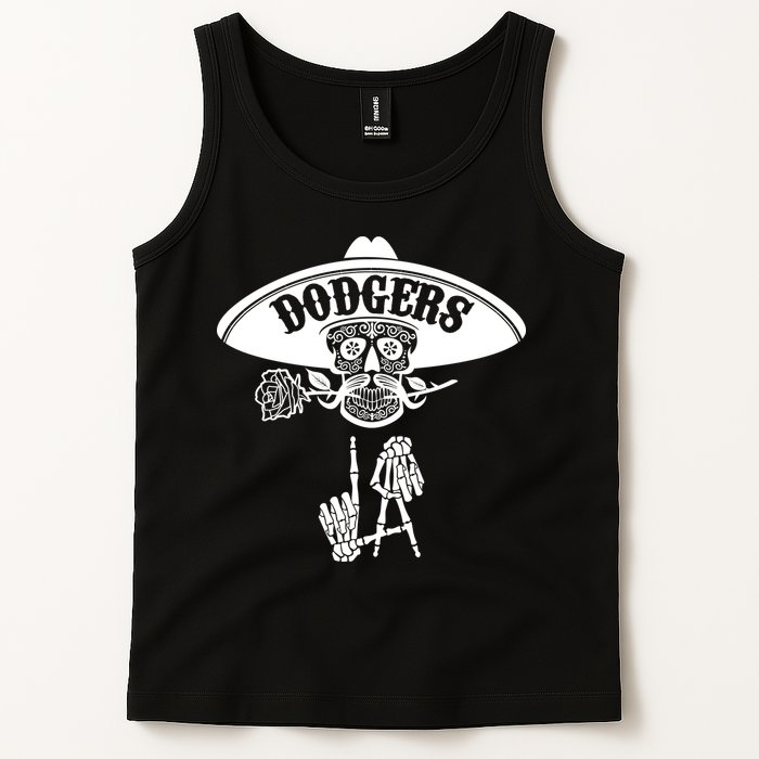 Funny Skull Dodgers Tank Top