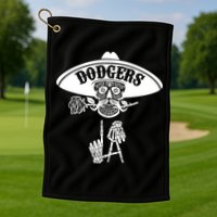 Funny Skull Dodgers Golf Towel