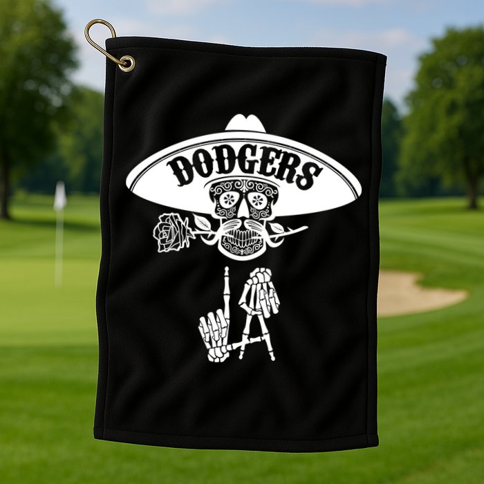 Funny Skull Dodgers Golf Towel