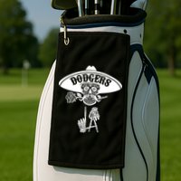 Funny Skull Dodgers Golf Towel