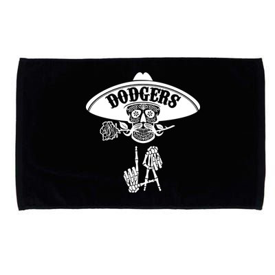 Funny Skull Dodgers Microfiber Hand Towel