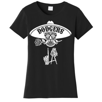 Funny Skull Dodgers Women's T-Shirt