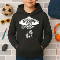 Funny Skull Dodgers Kids Hoodie