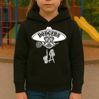 Funny Skull Dodgers Kids Hoodie