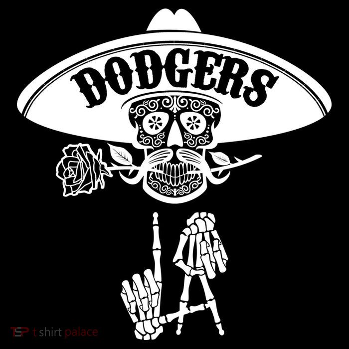 Funny Skull Dodgers Kids T-Shirt