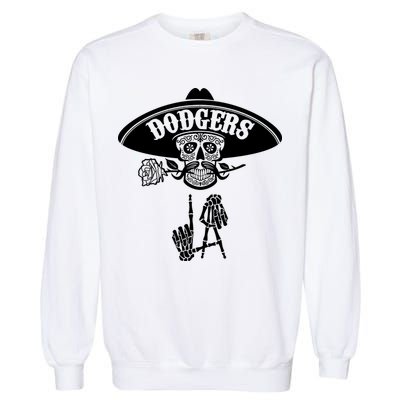 Funny Skull Dodgers Garment-Dyed Sweatshirt