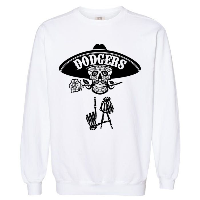 Funny Skull Dodgers Garment-Dyed Sweatshirt