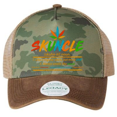 Funny Skuncle Definition Like A Regular Uncle Legacy Tie Dye Trucker Hat