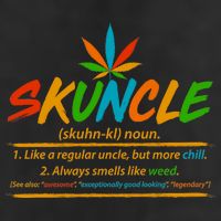 Funny Skuncle Definition Like A Regular Uncle 7 Panel Mesh Trucker Snapback Hat