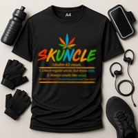 Funny Skuncle Definition Like A Regular Uncle Performance Shirt