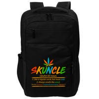 Funny Skuncle Definition Like A Regular Uncle Impact Tech Backpack