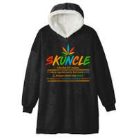 Funny Skuncle Definition Like A Regular Uncle Hooded Wearable Blanket
