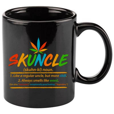 Funny Skuncle Definition Like A Regular Uncle 11oz C Handle Ceramic Mug