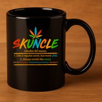 Funny Skuncle Definition Like A Regular Uncle 11oz C Handle Ceramic Mug