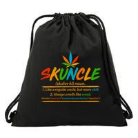 Funny Skuncle Definition Like A Regular Uncle Drawstring Bag
