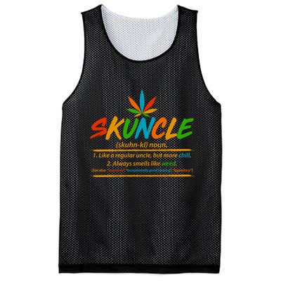 Funny Skuncle Definition Like A Regular Uncle Mesh Reversible Basketball Jersey Tank