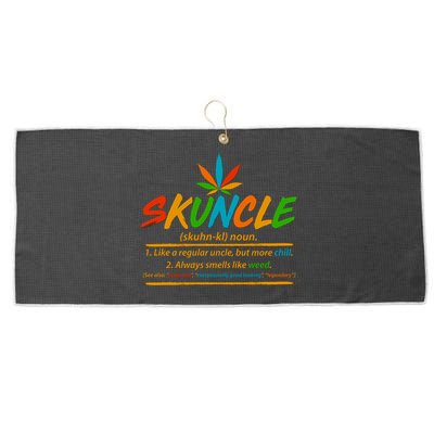 Funny Skuncle Definition Like A Regular Uncle Large Microfiber Waffle Golf Towel