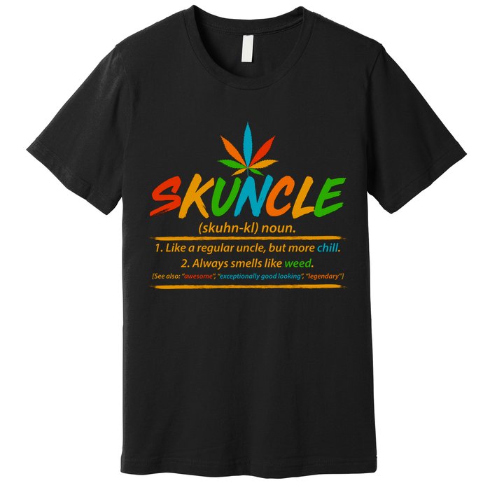 Funny Skuncle Definition Like A Regular Uncle Premium T-Shirt
