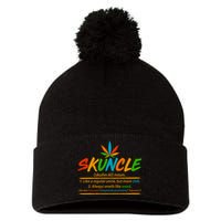 Funny Skuncle Definition Like A Regular Uncle Pom Pom 12in Knit Beanie