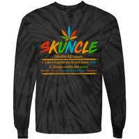 Funny Skuncle Definition Like A Regular Uncle Tie-Dye Long Sleeve Shirt