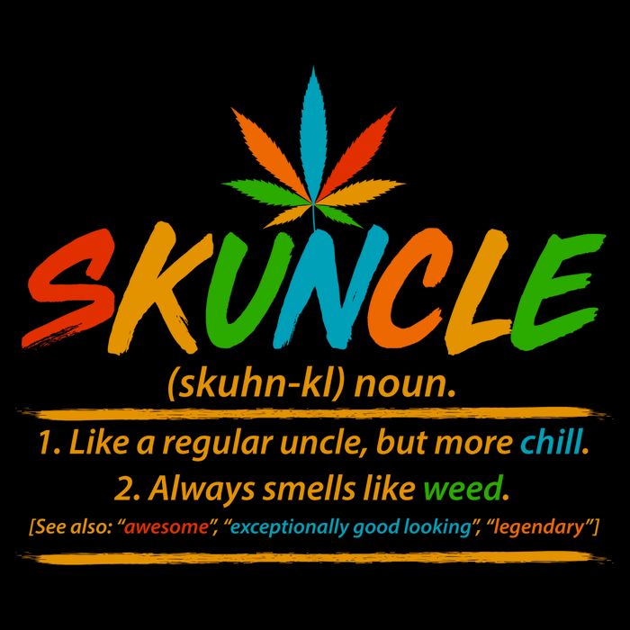 Funny Skuncle Definition Like A Regular Uncle Tie-Dye Long Sleeve Shirt