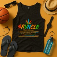 Funny Skuncle Definition Like A Regular Uncle Tank Top