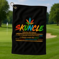 Funny Skuncle Definition Like A Regular Uncle Golf Towel
