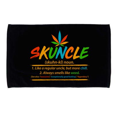 Funny Skuncle Definition Like A Regular Uncle Microfiber Hand Towel