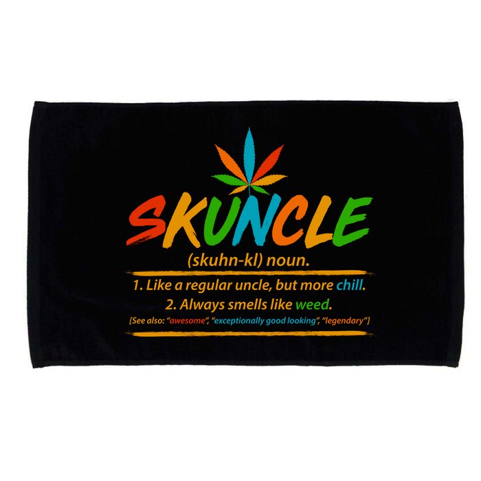 Funny Skuncle Definition Like A Regular Uncle Microfiber Hand Towel