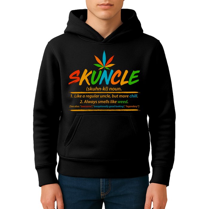 Funny Skuncle Definition Like A Regular Uncle Kids Hoodie