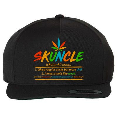 Funny Skuncle Definition Like A Regular Uncle Wool Snapback Cap