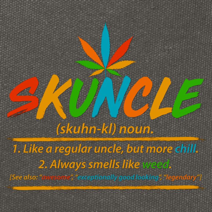 Funny Skuncle Definition Like A Regular Uncle Cotton Canvas Backpack