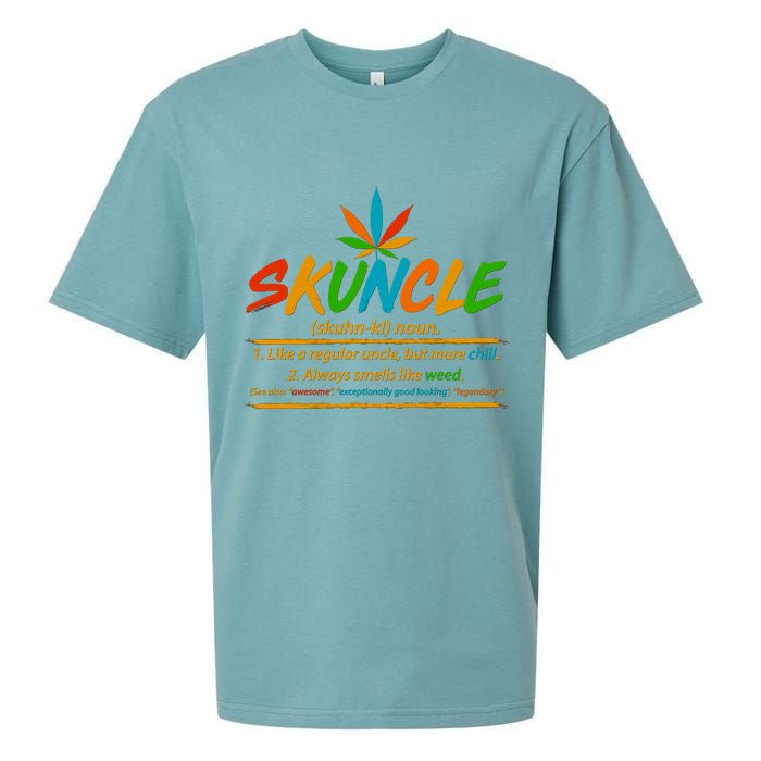 Funny Skuncle Definition Like A Regular Uncle Sueded Cloud Jersey T-Shirt