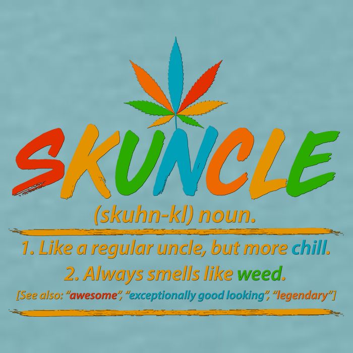 Funny Skuncle Definition Like A Regular Uncle Sueded Cloud Jersey T-Shirt