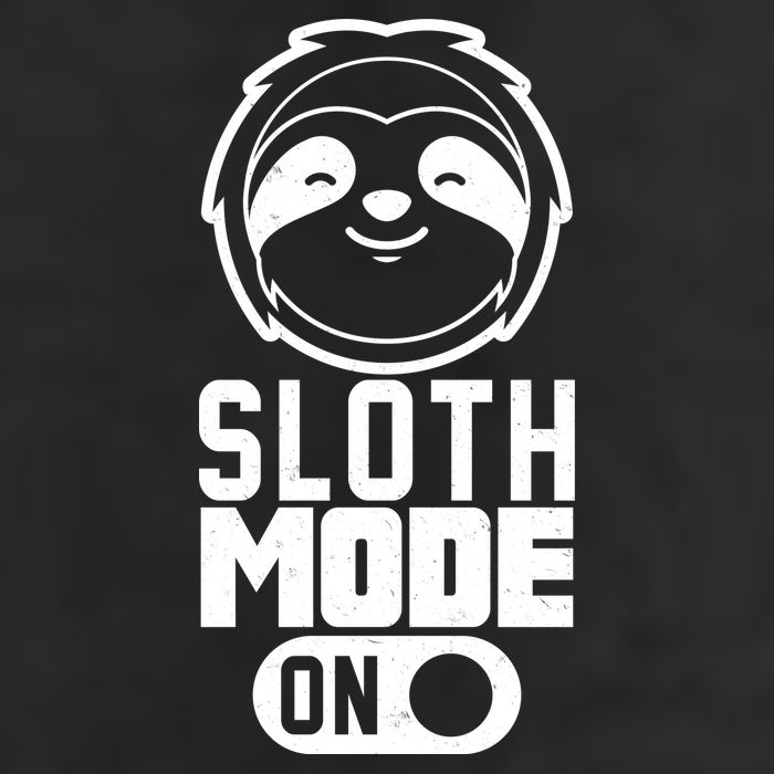 Funny Sloth Mode On Garment-Dyed Fleece Hoodie