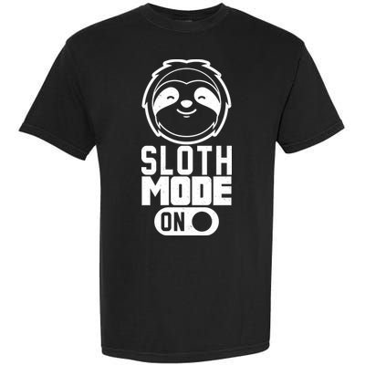 Funny Sloth Mode On Garment-Dyed Heavyweight T-Shirt