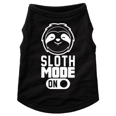 Funny Sloth Mode On Doggie Tank