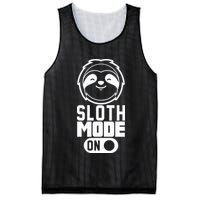 Funny Sloth Mode On Mesh Reversible Basketball Jersey Tank