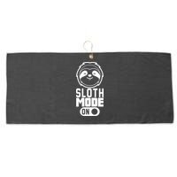 Funny Sloth Mode On Large Microfiber Waffle Golf Towel