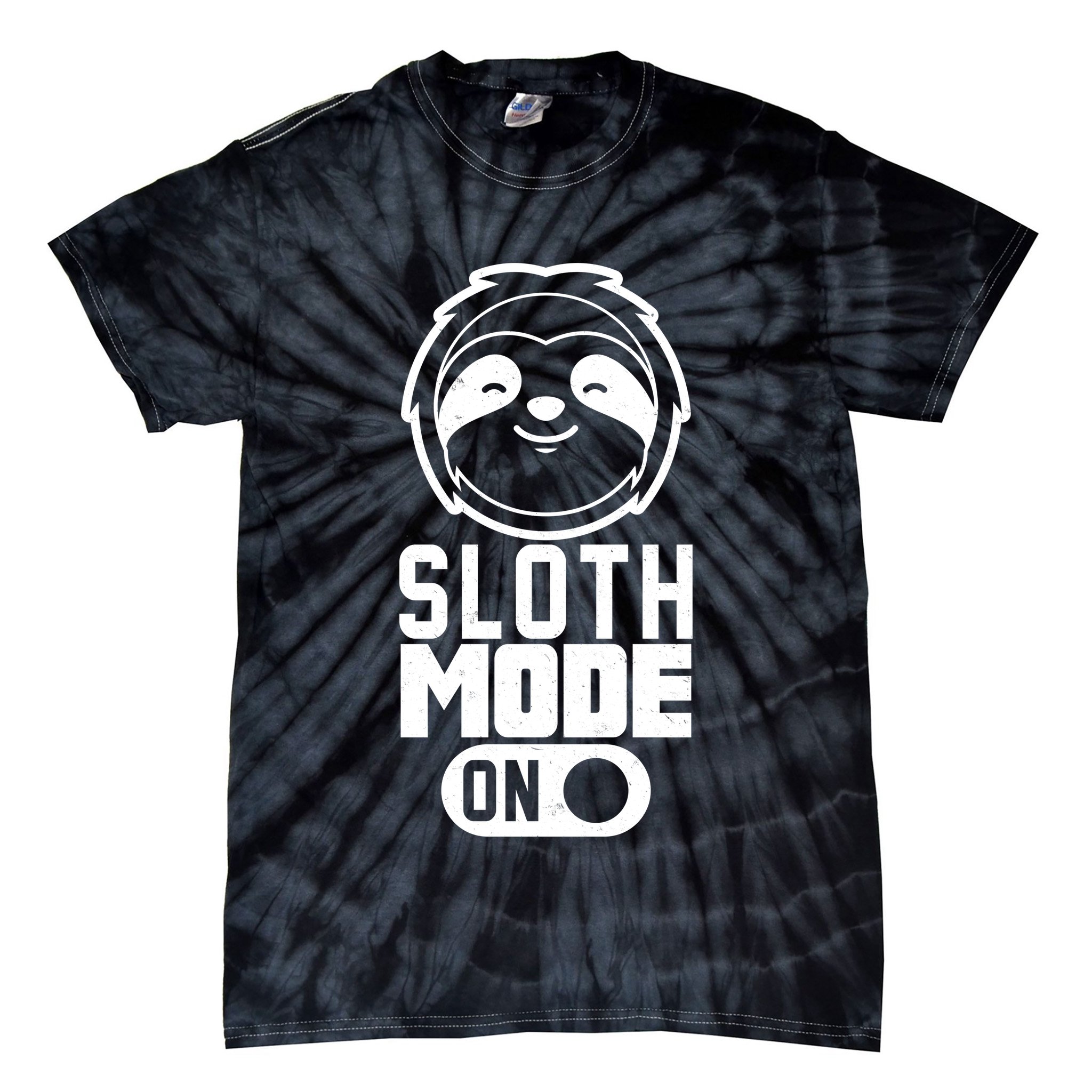 Funny Sloth Mode On Tie-Dye T-Shirt